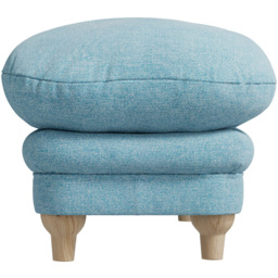 Plumpton Duck Egg Blue Weave Footstool - LPD Home - Wilko - thumbnail 5