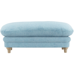Plumpton Duck Egg Blue Weave Footstool - LPD Home - Wilko - thumbnail 4