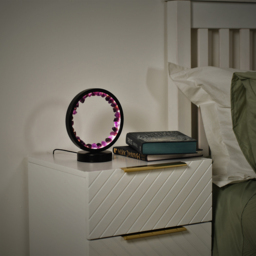 ValueLights Crystal Wellness Black Lamp with Amethyst and Warm White LEDs - Size: 20.5 x 10.5 x 18cm - Wilko - thumbnail 6