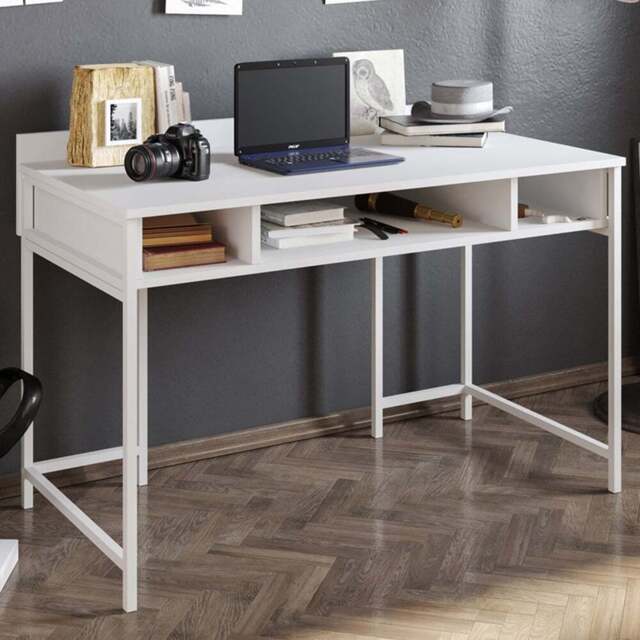 Decorotika Tumata 3 Shelf Study Desk White - Size: 65.2 x 120 x 62cm - Wilko - image 1
