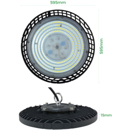 ENER-J 210 Piece 150W UFO Highbay Sanan Light - Size: 26.5 x 26.5 x 26.5cm - Black - Wilko - thumbnail 6