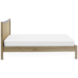 Julian Bowen Padstow Rattan Double Oak Bed Frame - Brown - Wilko - thumbnail 5