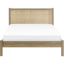 Julian Bowen Padstow Rattan Double Oak Bed Frame - Brown - Wilko - thumbnail 4