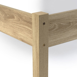 Julian Bowen Padstow Rattan Double Oak Bed Frame - Brown - Wilko - thumbnail 7