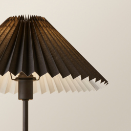 ValueLights Akira Black Pleated Shade LED Table Lamp - Size: 48.5 x 34.5 x 34.5cm - Wilko - thumbnail 4