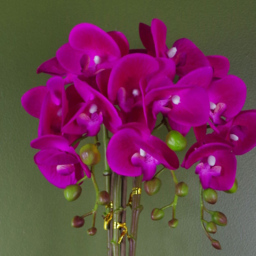 Botanik Dark Pink Orchid Artificial Plant in Silver Pot 52cm - Size: 52 x 20 x 30cm - Wilko - thumbnail 4