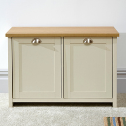 GFW Lancaster Cream Shoe Storage - Size: 35 x 89 x 60cm - Wilko