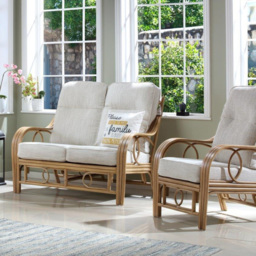 Desser Furniture Madrid 4 Seater Light Oak Jasper Sofa Set - Size: 2 Seater - Brown - Wilko - thumbnail 7