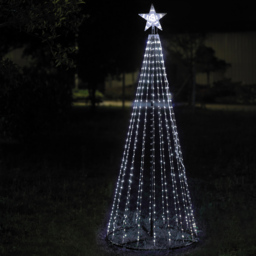 The Christmas Workshop 573 LED White Outdoor Cone Tree 6ft - Wilko - thumbnail 5