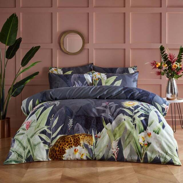 Paoletti Artemis Double Multicolour Botanical Duvet Cover Set - Wilko - image 1