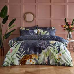 Paoletti Artemis Double Multicolour Botanical Duvet Cover Set - Wilko
