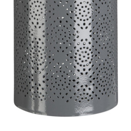 Premier Housewares Complements Hurricane Candle Holder - Size: 11 x 11 x 16cm - Grey - Wilko - thumbnail 4