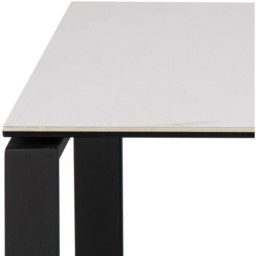 Florence Katrine White Ceramic Akranes Top Coffee Table Set of 2 - Black - Furniture To Go - Wilko - thumbnail 6
