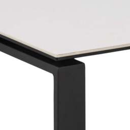 Florence Katrine White Ceramic Akranes Top Coffee Table Set of 2 - Black - Furniture To Go - Wilko - thumbnail 5
