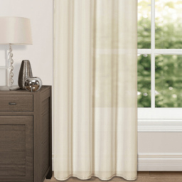 Velosso Riva Cream Eyelet Voile Panel Curtain 150 x 137cm - Size: w 150 x D 137cm - Wilko - thumbnail 4