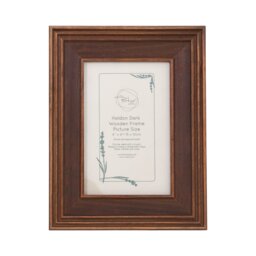 Haldon Wooden Frame Brown 6 x 4in - Wilko - thumbnail 1