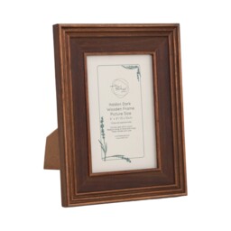 Haldon Wooden Frame Brown 6 x 4in - Wilko - thumbnail 4