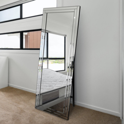 MirrorOutlet Luxford Bevel Cheval Free Standing Mirror 170 x 58cm - Clear - Wilko - thumbnail 3