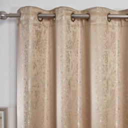 Divante Serene Champagne Jacquard Eyelet Curtains 229 x 229cm - Size: W 229 x D 229cm - Wilko - thumbnail 6