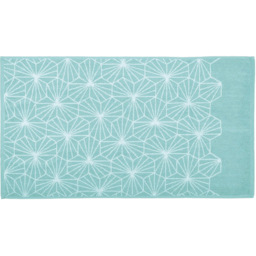 Allure Bath Fashions Duckegg Geometric Bath Towel - Size: 50 x 90cm - Blue - Wilko - thumbnail 4