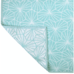 Allure Bath Fashions Duckegg Geometric Bath Towel - Size: 50 x 90cm - Blue - Wilko - thumbnail 3