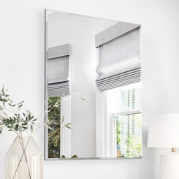 Single Bevelled Venetian Mirror 90 x 60cm - Black - MirrorOutlet - Wilko - thumbnail 3
