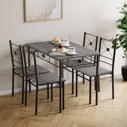 VIDA DESIGNS Roslyn 4 Seater Dining Set Grey - Wilko - thumbnail 6