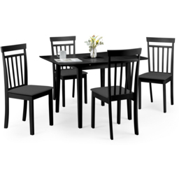 Julian Bowen Coast Set of 2 Black Dining Chair - Wilko - thumbnail 7