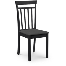 Julian Bowen Coast Set of 2 Black Dining Chair - Wilko - thumbnail 4