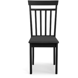 Julian Bowen Coast Set of 2 Black Dining Chair - Wilko - thumbnail 5