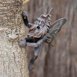 Marco Paul Tree Peaker Fairy Garden Ornament - Size: 15 x 20 x 10cm - Silver - Wilko - thumbnail 3