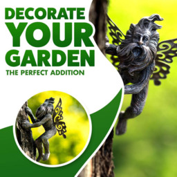 Marco Paul Tree Peaker Fairy Garden Ornament - Size: 15 x 20 x 10cm - Silver - Wilko - thumbnail 6