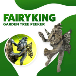 Marco Paul Tree Peaker Fairy Garden Ornament - Size: 15 x 20 x 10cm - Silver - Wilko - thumbnail 5