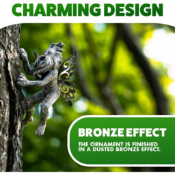 Marco Paul Tree Peaker Fairy Garden Ornament - Size: 15 x 20 x 10cm - Silver - Wilko - thumbnail 4