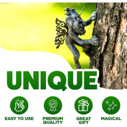 Marco Paul Tree Peaker Fairy Garden Ornament - Size: 15 x 20 x 10cm - Silver - Wilko - thumbnail 7