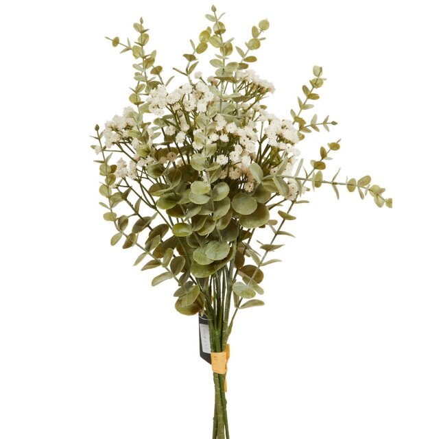 Eucalyptus and Gyp Bouquet - Green and White - Wilko - image 1
