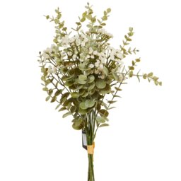 Eucalyptus and Gyp Bouquet - Green and White - Wilko