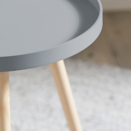 Pacific Lifestyle Halston Light Grey Wood Veneer and Natural Pine Wood Side Table - Wilko - thumbnail 4