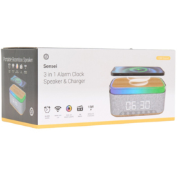 Sensei 3 in 1 Alarm Clock Speaker and Charger - Wilko - thumbnail 3