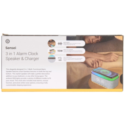 Sensei 3 in 1 Alarm Clock Speaker and Charger - Wilko - thumbnail 4