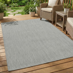 Alicante Indoor and Outdoor Rug Grey 120cm - Wilko - thumbnail 2