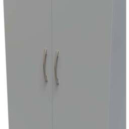 Crowndale Avon 2 Door Dusk Grey Wardrobe Ready Assembled - Wilko - thumbnail 6
