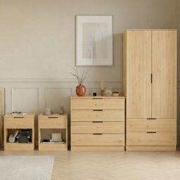 Vida Designs Trega Pine 4 Piece Bedroom Furniture Set - Size: 170 x 76 x 53cm - Wilko - thumbnail 1