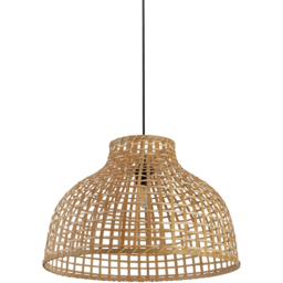 Lighting Collection Pelltis Large Bamboo Ceiling Lamp Shade - Size: 39 x 53 x 53cm - Natural - Wilko - thumbnail 4