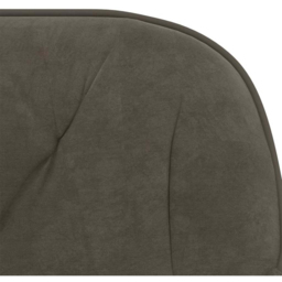 vidaXL Dark Grey Velvet Height-Adjustable Swivel Office Chair - Size: 72 x 56 x 61.5cm - Wilko - thumbnail 7