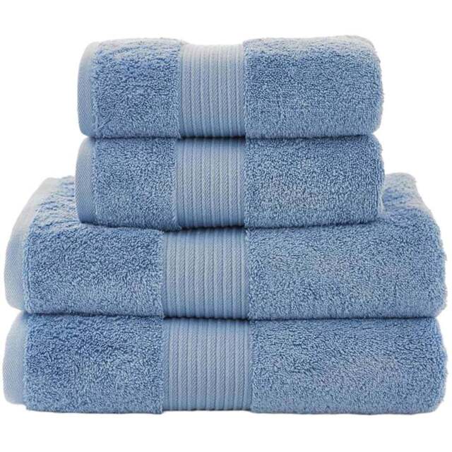 Deyongs Bliss Pima Cobalt Hand Towel 2 Pack - Size: 50 x 90cm - Blue - Wilko - image 1