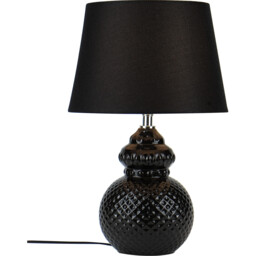 Portland Table Lamp - Black - Wilko - thumbnail 3