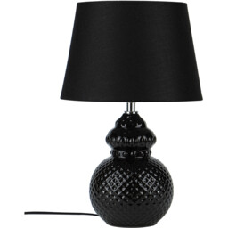 Portland Table Lamp - Black - Wilko - thumbnail 1