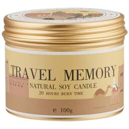 H&O Direct Baltic Amber Natural Soy Wax Scented Candle - Size: 5 x 6.5 x 6.5cm - Multi - Wilko - thumbnail 1