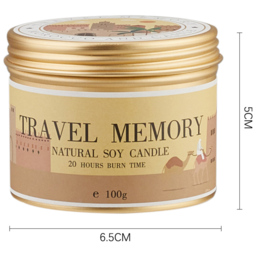 H&O Direct Baltic Amber Natural Soy Wax Scented Candle - Size: 5 x 6.5 x 6.5cm - Multi - Wilko - thumbnail 5
